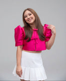 Ribbon pink bolero - XL